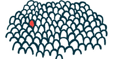 Illustration of a lone rare person in a crowd.