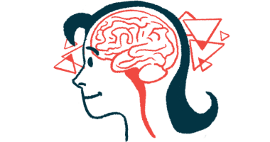 An illustration of a woman's brain, shown in profile.