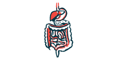 An illustration of a person's digestive system.