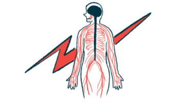 The outline of a person shows the central nervous system.